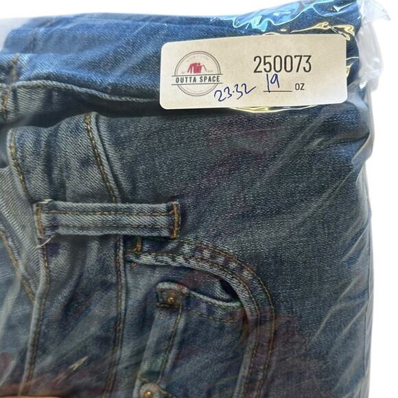 Womens Jeans Size 7 Flare Denim Button Fly 70s Retro Hippie Wide Leg Indie - Picture 10 of 10